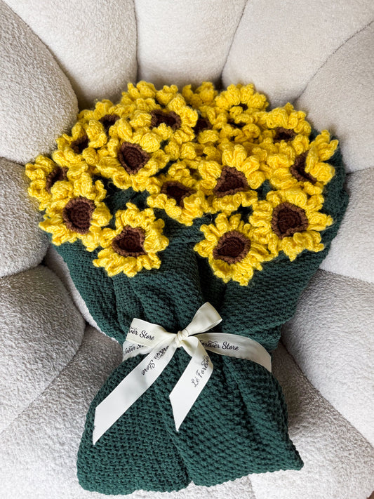 Sunflower & Green Blanket