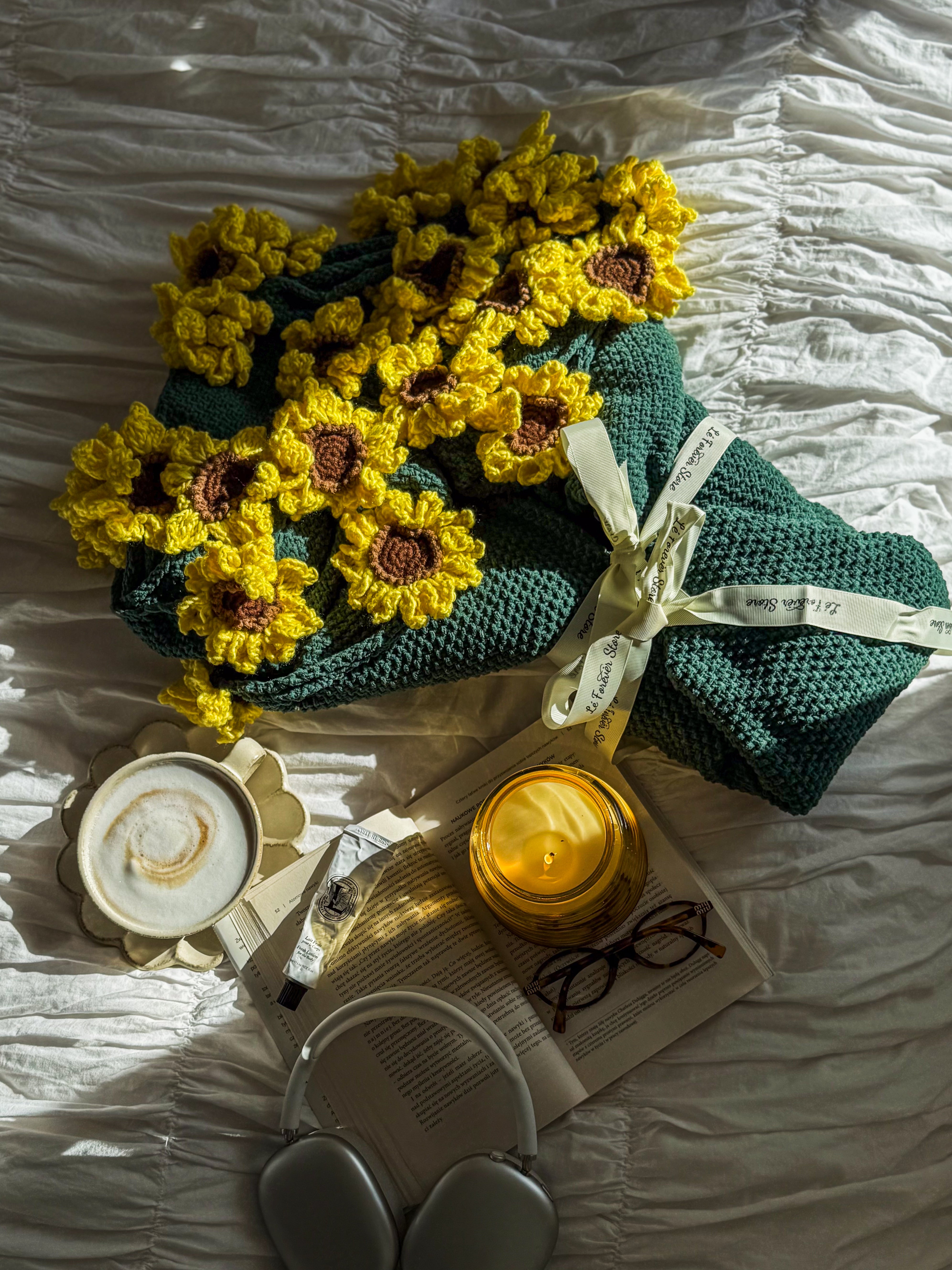 Sunflower & Green Blanket – Lè Forever Store