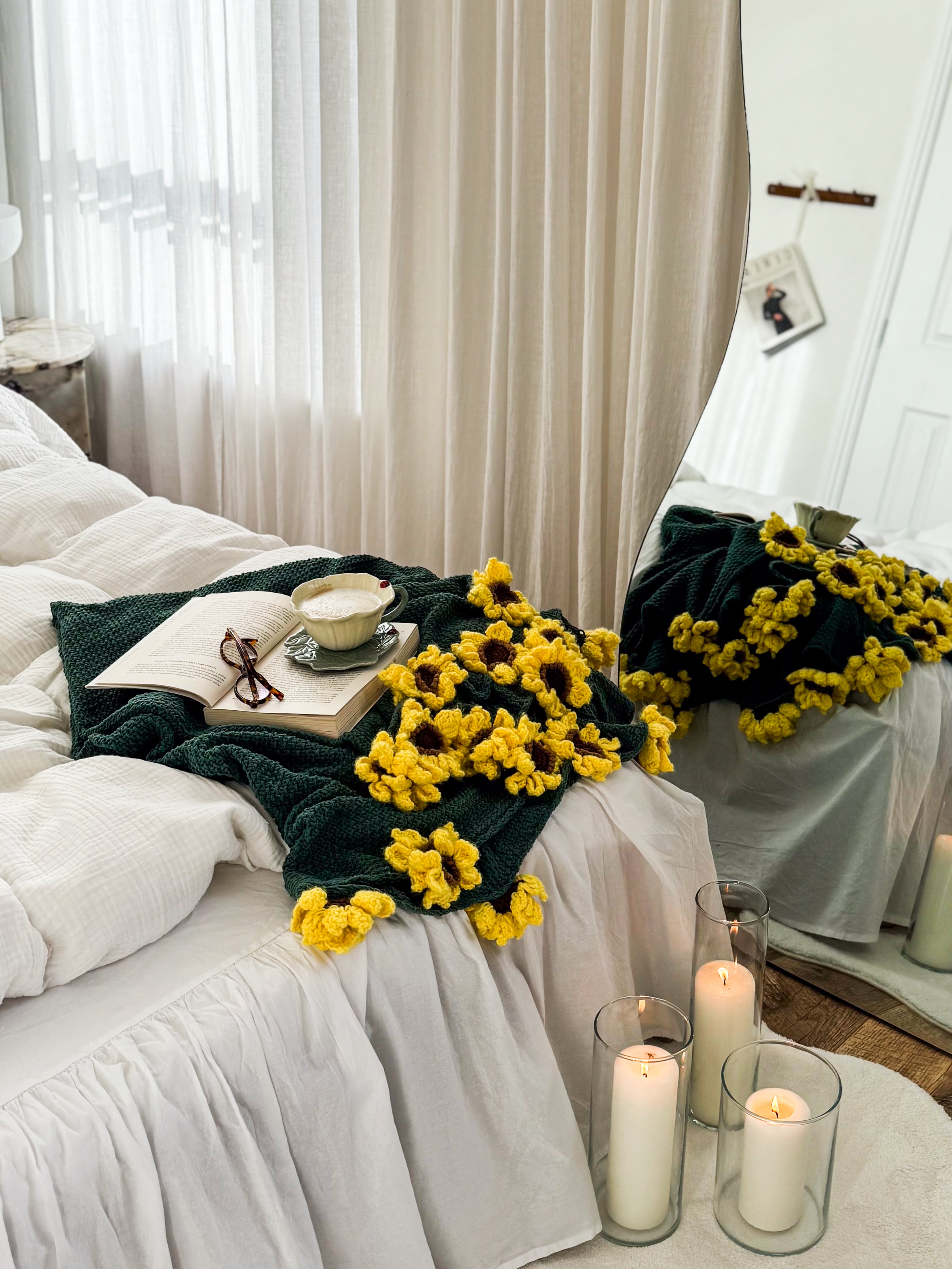 Sunflower & Green Blanket – Lè Forever Store